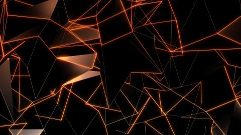 3D rendering background of abstract geometric triangles Stock Photos