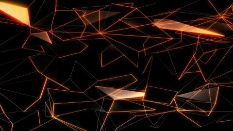 3D rendering background of abstract geometric triangles Stock Photos