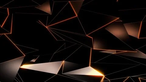 3D rendering background of abstract geometric triangles Foto stock