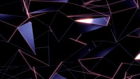 3D rendering background of abstract geometric triangles 스톡 사진
