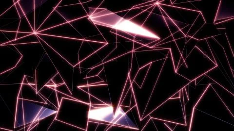 3D rendering background of abstract geometric triangles Foto stock