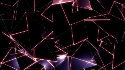 3D rendering background of abstract geometric triangles Stock Photos