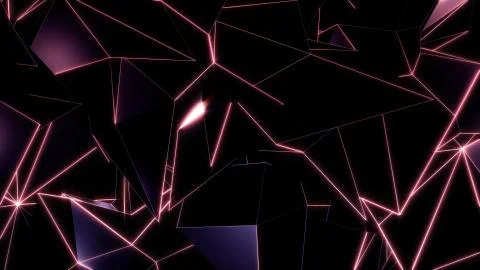 3D rendering background of abstract geometric triangles Stock Photos