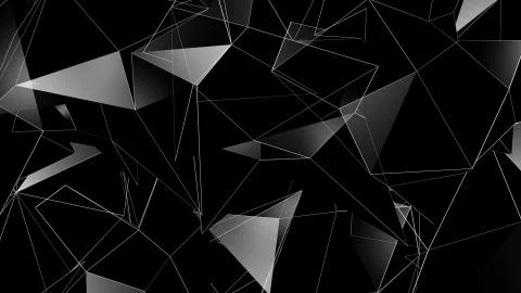 3D rendering background of abstract geometric triangles Stock Photos