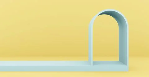 3d rendering background with abstract podium and wall scene background. Stock-Illustration