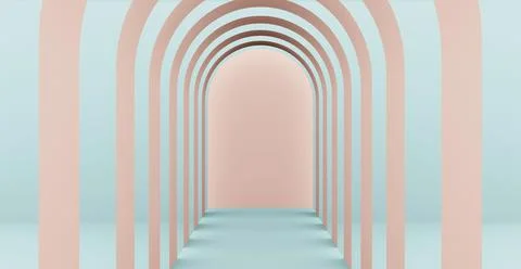 3d rendering background with abstract podium and wall scene background. Stock-Illustration