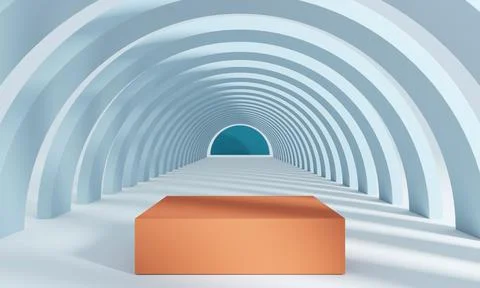 3d rendering background with abstract podium and wall scene background. 스톡 일러스트