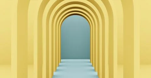 3d rendering background with abstract podium and wall scene background. 스톡 일러스트