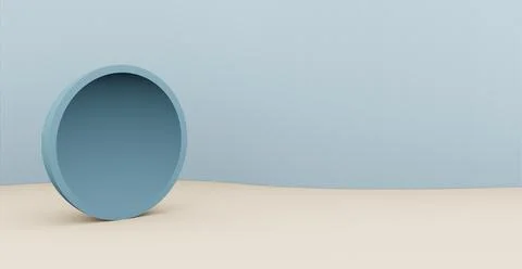 3d rendering background with abstract podium and wall scene background. Stockillustratie