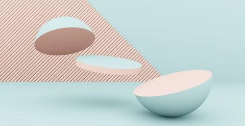 3d rendering background with abstract podium and wall scene background. Illustrazione stock