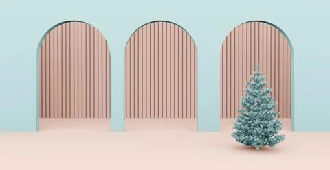 3d rendering background with abstract podium and wall scene background. Stock-Illustration