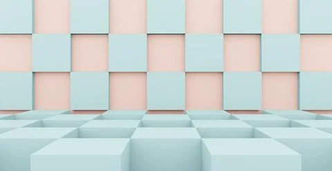 3d rendering background with abstract podium and wall scene background. Illustrazione stock