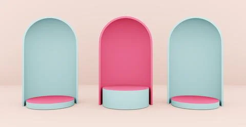 3d rendering background with abstract podium and wall scene background. Иллюстрация