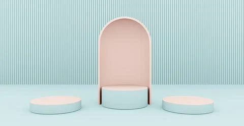 3d rendering background with abstract podium and wall scene background. Иллюстрация