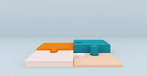 3d rendering background with abstract podium and wall scene background. Illustrazione stock