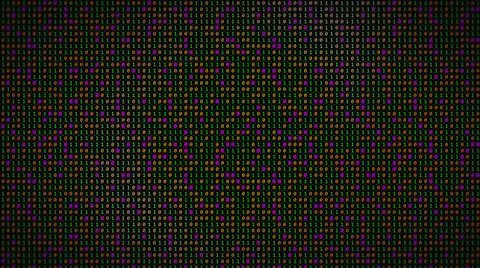 3D rendering of the background based on binary code technology 스톡 일러스트