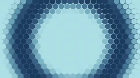 3D rendering of a background based on a hexagonal technological grid Stock Illustration