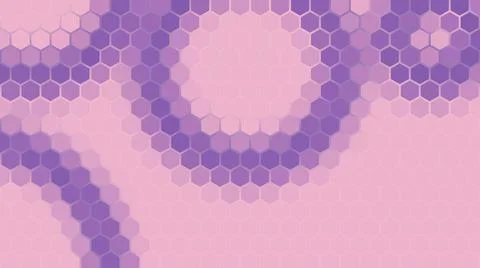 3D rendering of a background based on a hexagonal technological grid 스톡 일러스트