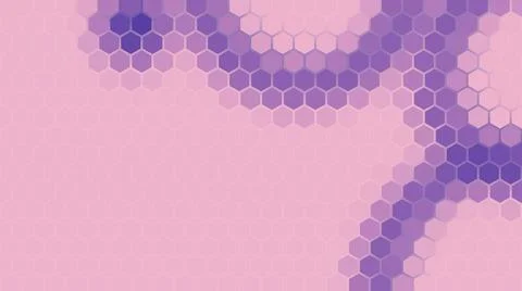 3D rendering of a background based on a hexagonal technological grid Stock Illustration