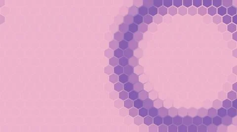 3D rendering of a background based on a hexagonal technological grid 스톡 일러스트