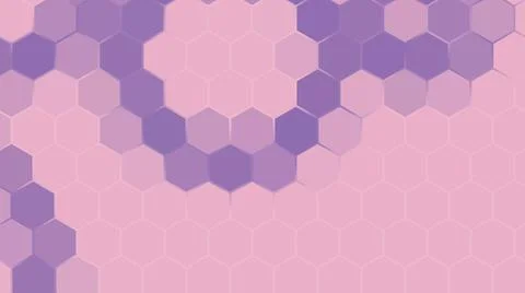 3D rendering of a background based on a hexagonal technological grid 库存插图