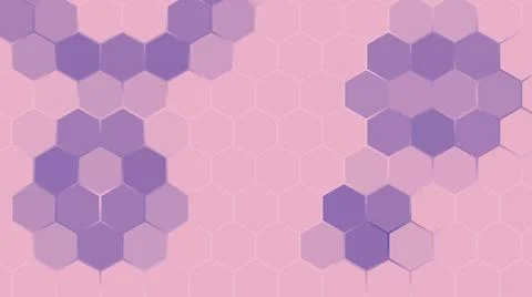 3D rendering of a background based on a hexagonal technological grid 스톡 일러스트