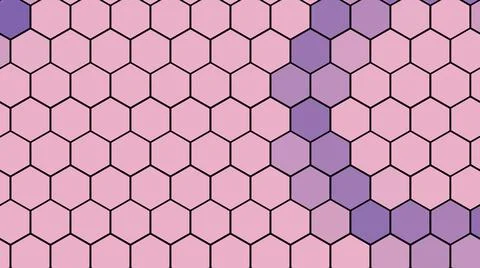 3D rendering of a background based on a hexagonal technological grid 스톡 일러스트