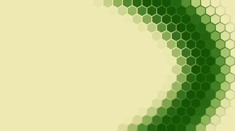 3D rendering of a background based on a hexagonal technological grid Stock Illustration