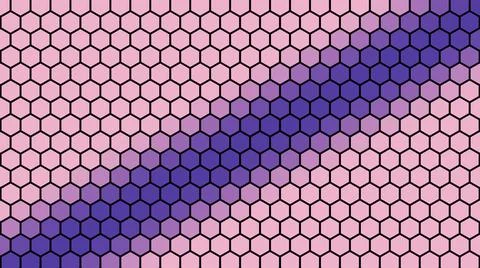 3D rendering of a background based on a hexagonal technological grid Stock-Illustration