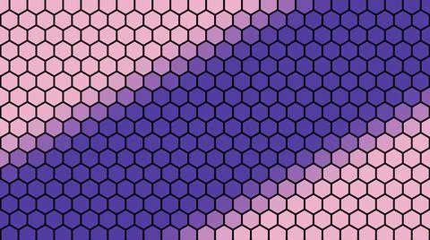 3D rendering of a background based on a hexagonal technological grid 스톡 일러스트
