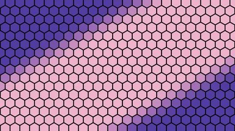 3D rendering of a background based on a hexagonal technological grid Stock Illustration