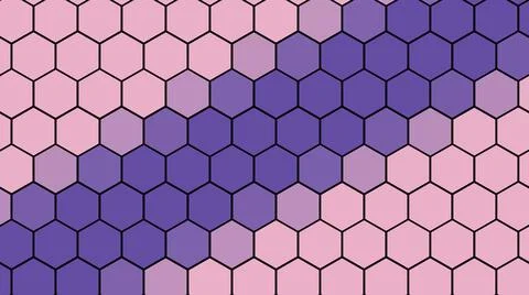 3D rendering of a background based on a hexagonal technological grid Stock Illustration