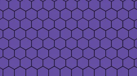 3D rendering of a background based on a hexagonal technological grid Stock Illustration
