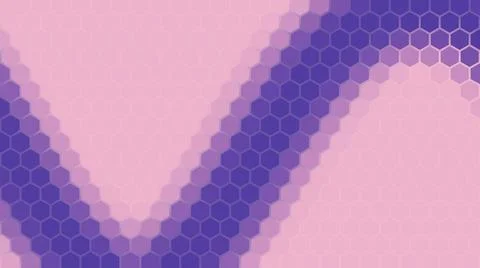 3D rendering of a background based on a hexagonal technological grid 스톡 일러스트