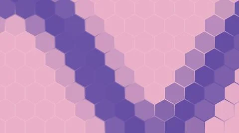 3D rendering of a background based on a hexagonal technological grid Illustrazione stock