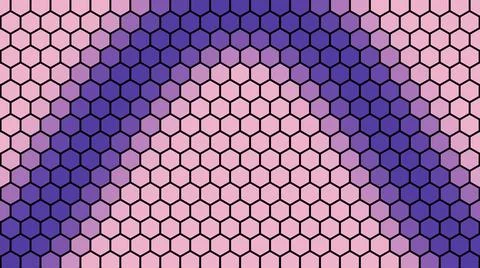 3D rendering of a background based on a hexagonal technological grid 스톡 일러스트