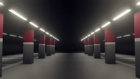 3d rendering background graphic of parking lot. parking space background. empty Stock Footage 148473065