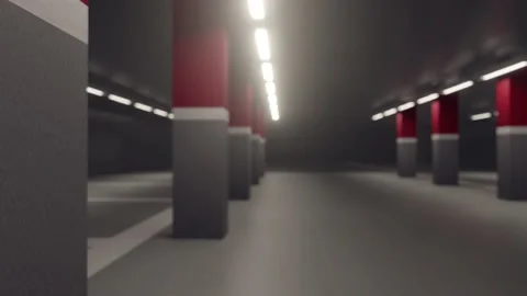 3d rendering background graphic of parking lot. parking space background. empty Stock Footage 148473225