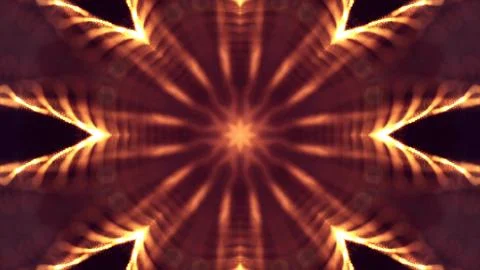 3d rendering background of microworld or sci-fi theme with glowing particles Illustrazione stock