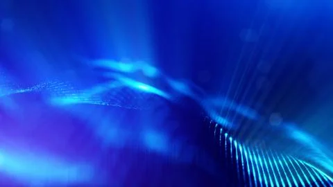 3d rendering background of microworld or sci-fi theme with glowing particles Stock Illustration