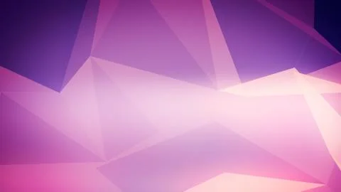 3d rendering background with triangles connected in violet and pink and purpl Stock Illustration