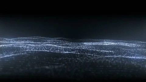 3d rendering background with twisted particle strings Stock Footage 172428118