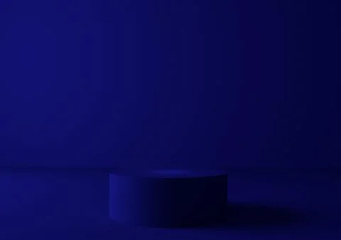 3D rendering background wall with display Stock Illustration