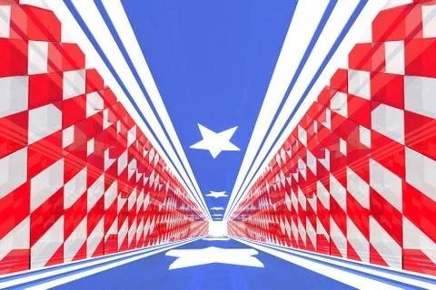 3d rendering of backgrounds abstract. 3d illustration of simple Geometric 库存插图