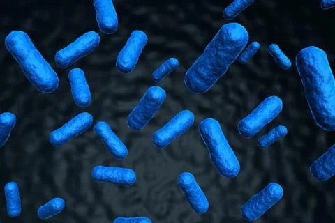 3d rendering of bacteria.. Stock-Illustration