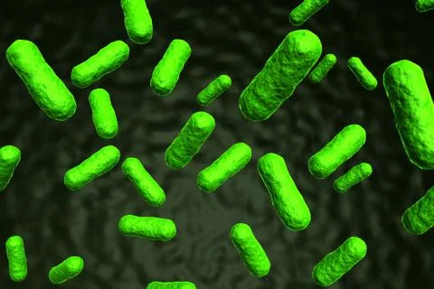 3d rendering of bacteria.. Stock Illustration