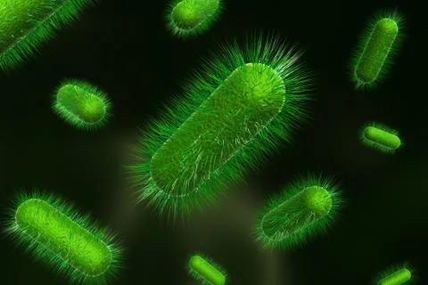 3d rendering of bacteria. Stock Illustration
