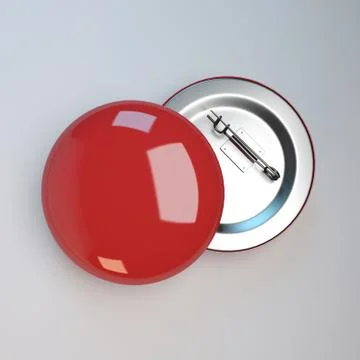 3d rendering badge pin brooch illustration 스톡 일러스트