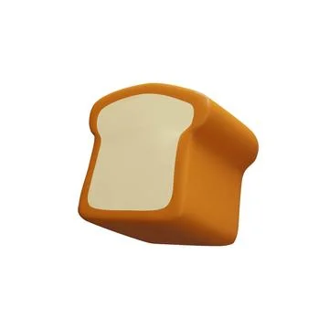 3d rendering baked bread Stock Illustration