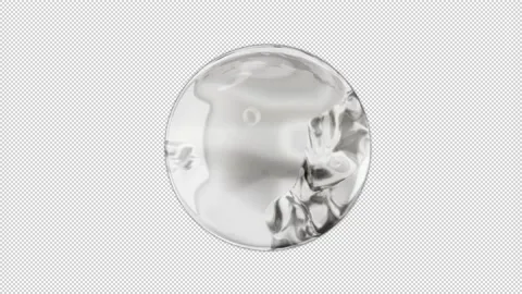 3d rendering, Ball liquid gold splash. Stock Footage 166875428